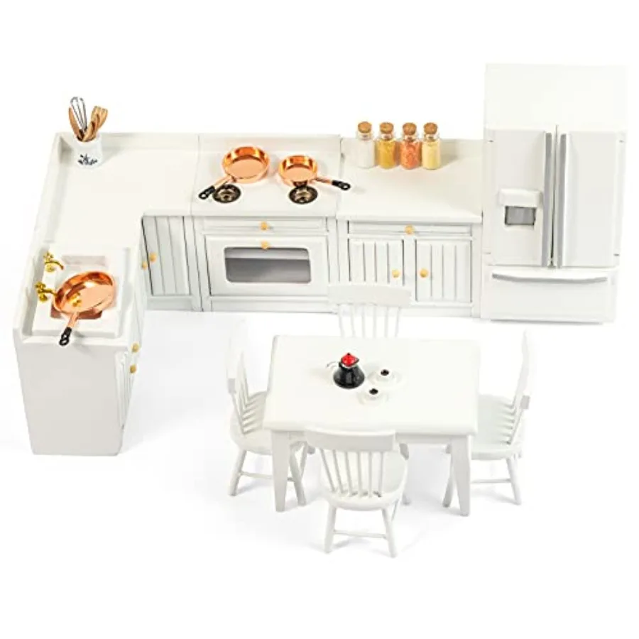 Wooden Dollhouse Furniture Set - Miniature Dollhouse Furniture 1 12 Scale for Dollhouse Kitchen - Doll House Furniture Toys Inc
Wooden Dollhouse Furniture Set - Miniature Dollhouse Furniture 1 12 Scale for Dollhouse Kitchen - Doll House Furniture Toys Inc