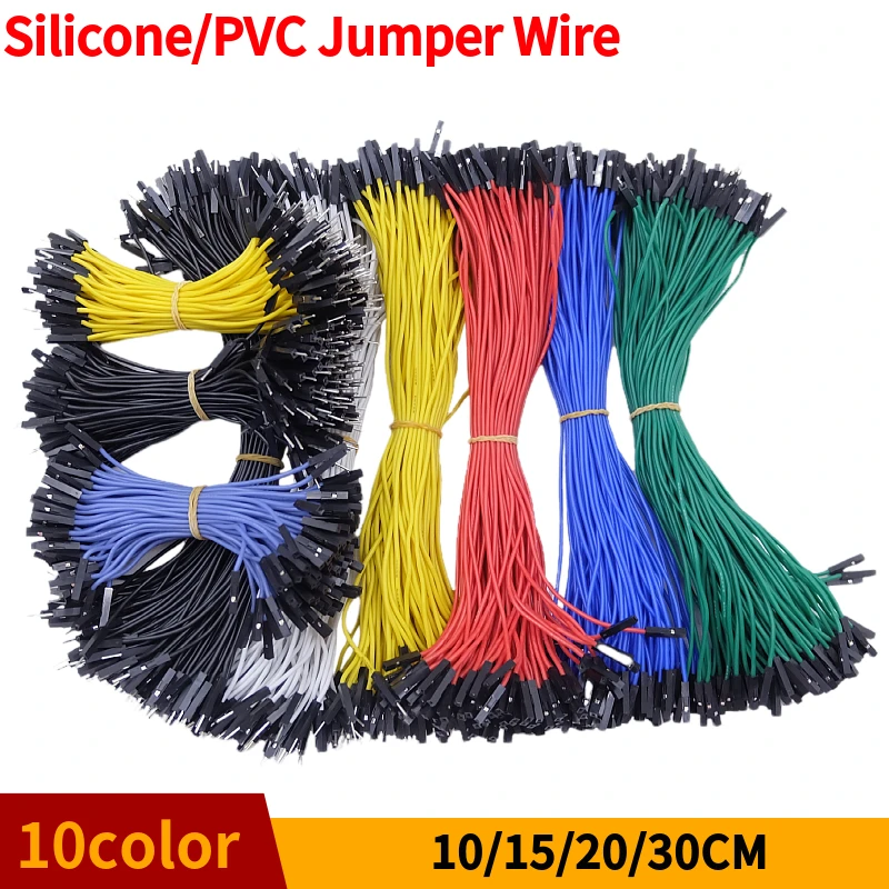 Силиконовая перемычка, 1-контактный кабель Dupont, 26AWG, ПВХ, медь, мужской и женский, беспаечный электрический разъем для проводов DIY Arduino
Силиконовая перемычка, 1-контактный кабель Dupont, 26AWG, ПВХ, медь, мужской и женский, беспаечный электрический разъем для проводов DIY Arduino