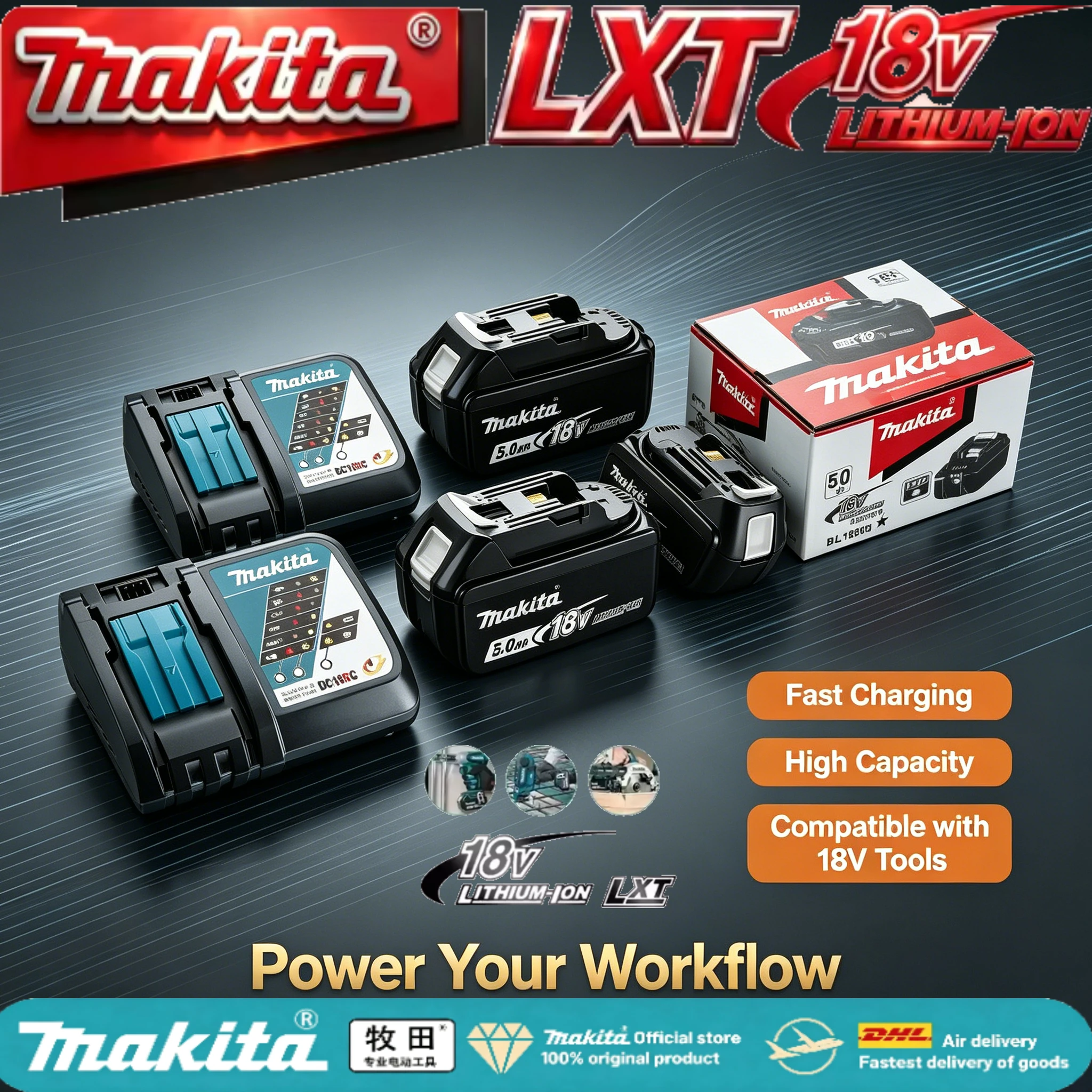 Master Genuine Makita 18V 6Ah Cell BL1850 BL1860, Uniform Current Conduction Plate Overheat Auto Shutdown Gardening Replacement
Master Genuine Makita 18V 6Ah Cell BL1850 BL1860, Uniform Current Conduction Plate Overheat Auto Shutdown Gardening Replacement