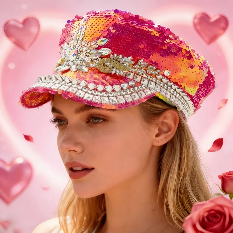 Steampunk Bling Rhinestone Hat Women Men Party Cap for Carnival, Rave, Cosplay Costume, Disco, Prom, Performance,New Year
Steampunk Bling Rhinestone Hat Women Men Party Cap for Carnival, Rave, Cosplay Costume, Disco, Prom, Performance,New Year