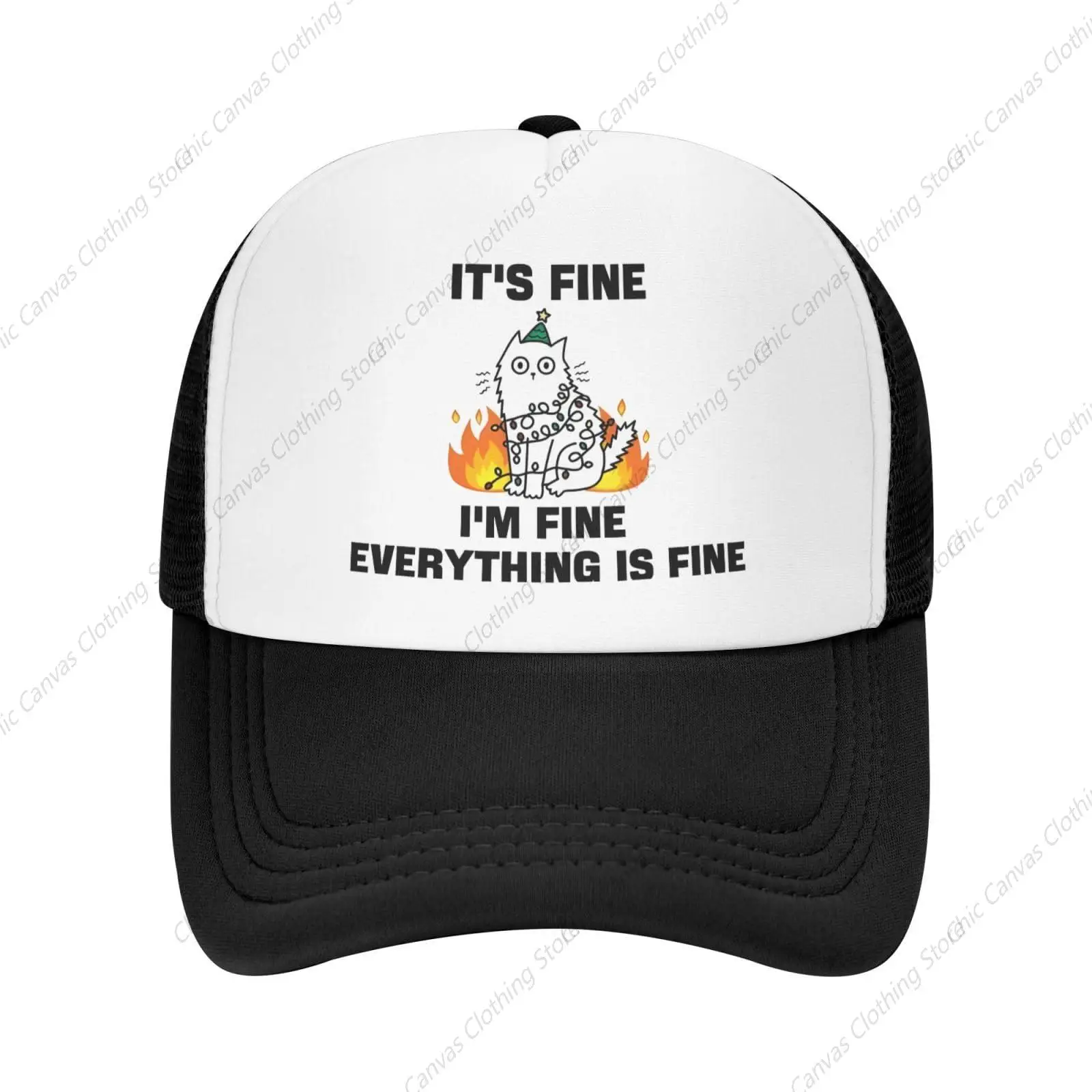 I'm Fine It's Fine Everything Is Fine Humor Hat Adjustable Adult Mesh Hat Comfortable Summer Outdoor Sun Hat For Daily Outdoor
I'm Fine It's Fine Everything Is Fine Humor Hat Adjustable Adult Mesh Hat Comfortable Summer Outdoor Sun Hat For Daily Outdoor