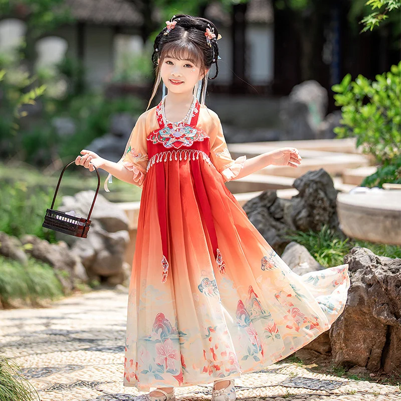 Girls' Hanfu Summer Thin Improved Children's Chinese Style Ancient Clothes Super Fairy Dress Summer Red Paper Kite
Girls' Hanfu Summer Thin Improved Children's Chinese Style Ancient Clothes Super Fairy Dress Summer Red Paper Kite