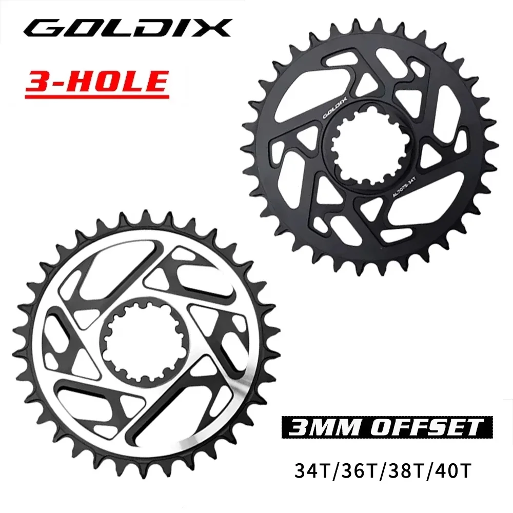 GOLDIX 3 мм смещенная 3-болтовая звездочка MTB с ЧПУ, полая узкая широкая звездочка 34T 36T 38T 40T, алюминий 7075, аксессуары для велосипеда
GOLDIX 3 мм смещенная 3-болтовая звездочка MTB с ЧПУ, полая узкая широкая звездочка 34T 36T 38T 40T, алюминий 7075, аксессуары для велосипеда