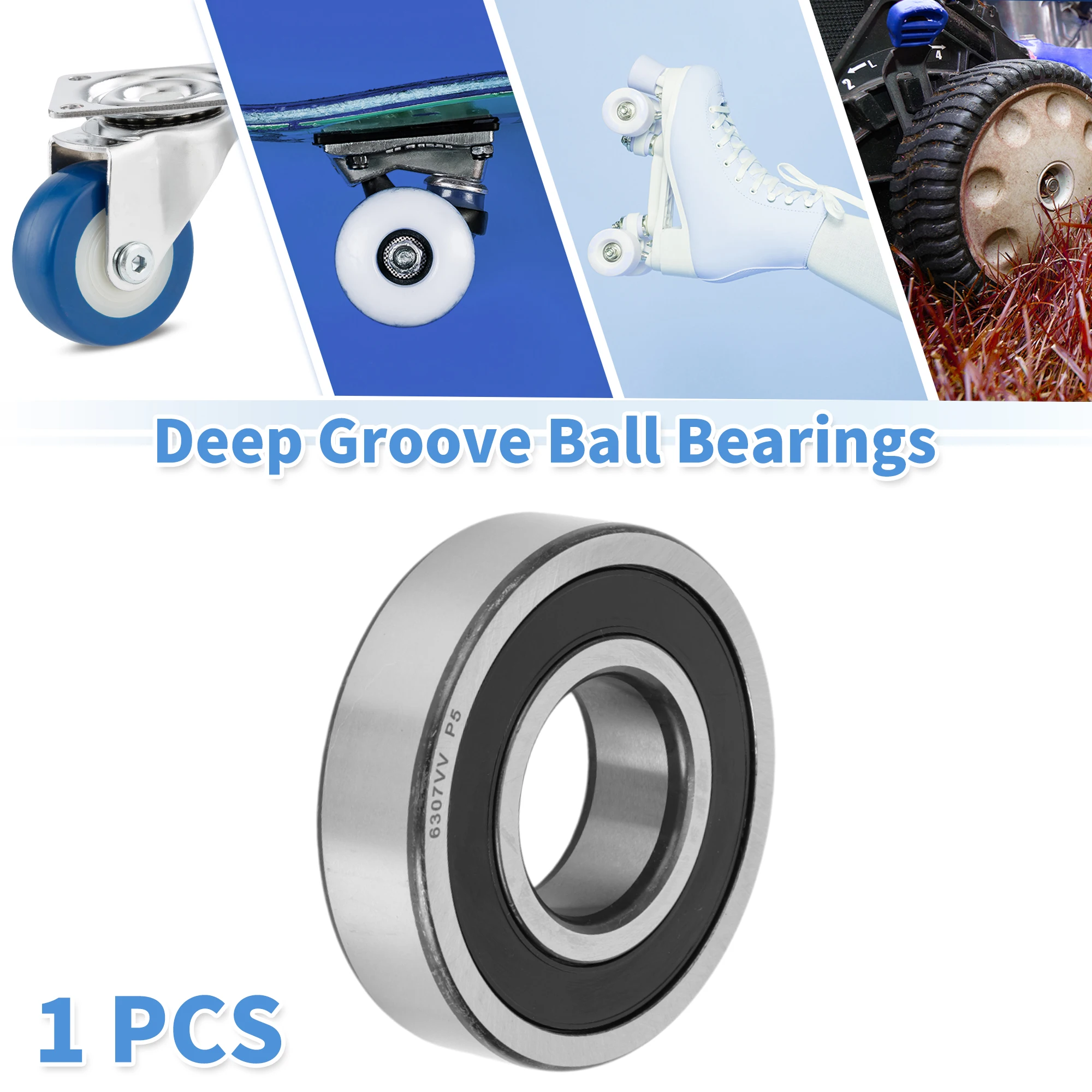 Motoforti 6307VV & Deep Groove Ball Bearings P5 35x80x21mm Lubricated Bearings Double Rubber Seal Scooter Skateboard Wheel
Motoforti 6307VV & Deep Groove Ball Bearings P5 35x80x21mm Lubricated Bearings Double Rubber Seal Scooter Skateboard Wheel