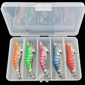 2.5 # Night Light Wood Shrimp 10cm/12g Squid Hook Fish Bait Knife Back Shrimp Squid Needle Road Ya Bait 5 Pack
2.5 # Night Light Wood Shrimp 10cm/12g Squid Hook Fish Bait Knife Back Shrimp Squid Needle Road Ya Bait 5 Pack