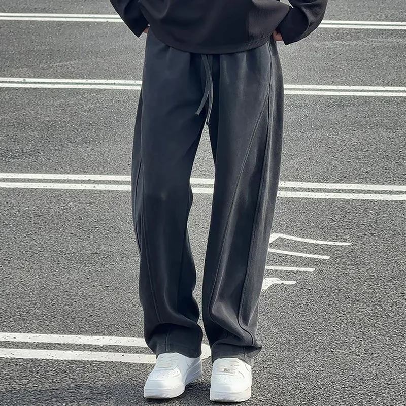 Washed Grey Vintage Joggers Men, Heavyweight Cotton Men's Drape Pants, Autumn Winter Sweatpants For Man
Washed Grey Vintage Joggers Men, Heavyweight Cotton Men's Drape Pants, Autumn Winter Sweatpants For Man