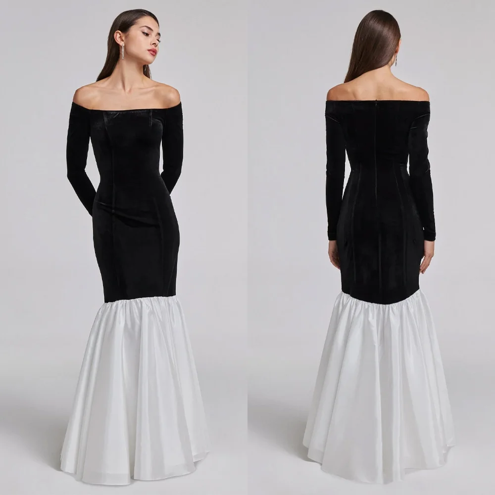 Customized Velvet Off Shoulder Maxi Dress A-Line Evening Dresses Prom Gown Formal Exquisite High Quality Party Gowns for Women
Customized Velvet Off Shoulder Maxi Dress A-Line Evening Dresses Prom Gown Formal Exquisite High Quality Party Gowns for Women