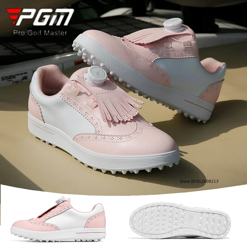 PGM Women Golf Shoes Waterproof Microfiber Anti Slip Spikes Sneakers Ladies Fashion Tassels Knobs Laces Gofl Shoes 35-40
PGM Women Golf Shoes Waterproof Microfiber Anti Slip Spikes Sneakers Ladies Fashion Tassels Knobs Laces Gofl Shoes 35-40