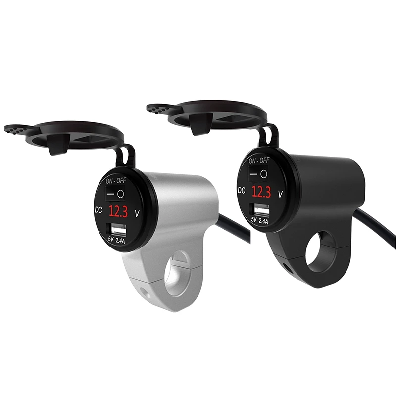 Motorcycle USB Charger Waterproof Mobile Phone Adapter Digital Display Car Fast Charger With Power Off Switch
Motorcycle USB Charger Waterproof Mobile Phone Adapter Digital Display Car Fast Charger With Power Off Switch