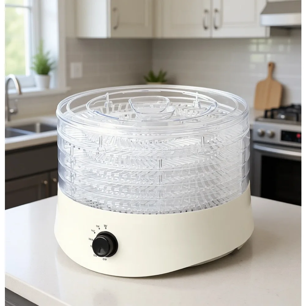 Compact Food Dehydrator Machine for Healthy Snacks Meat Jerky Fruit Veggie Herb 280W 5 Tray Mini Dryer 158F Slide Out Tray
Compact Food Dehydrator Machine for Healthy Snacks Meat Jerky Fruit Veggie Herb 280W 5 Tray Mini Dryer 158F Slide Out Tray