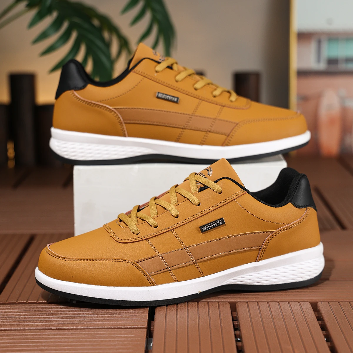 YRZL Mens PU Leather Running Sneakers Men Lightweight Casual Shoes Anti Slip Walking Shoes Comfortable Sports Shoes for Men
YRZL Mens PU Leather Running Sneakers Men Lightweight Casual Shoes Anti Slip Walking Shoes Comfortable Sports Shoes for Men