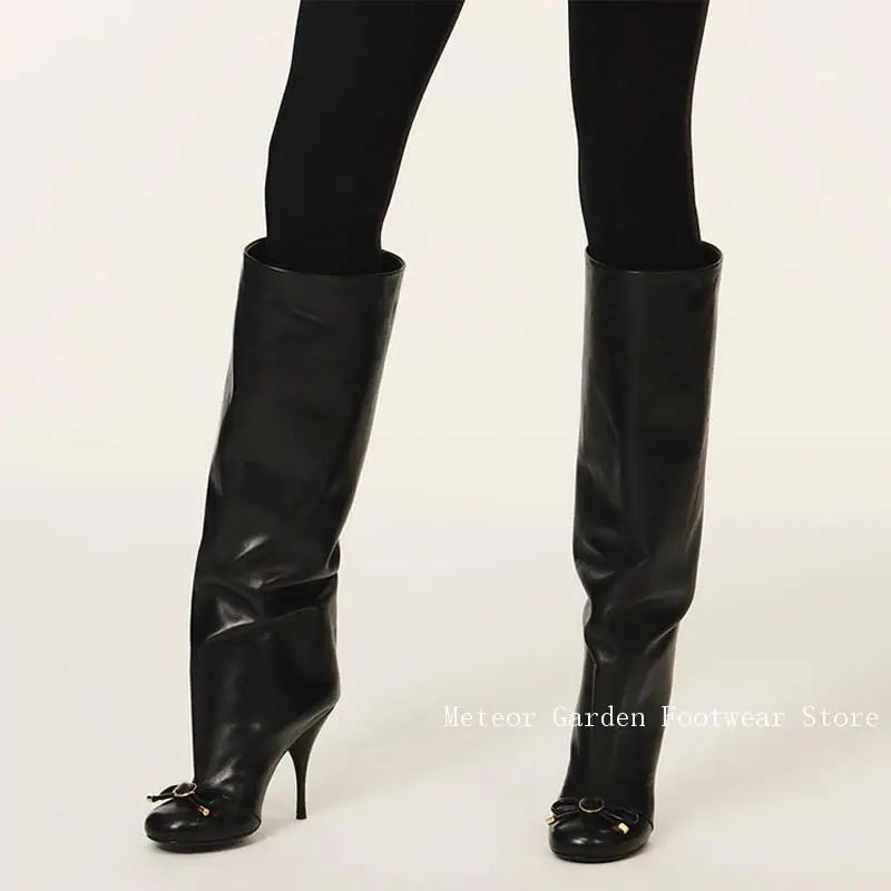 Leopard Print Round Toe Women's Knee High Boots Metal Buckles High Heels Long Bow Boots Slip On Custom Shoes Large Size
Leopard Print Round Toe Women's Knee High Boots Metal Buckles High Heels Long Bow Boots Slip On Custom Shoes Large Size