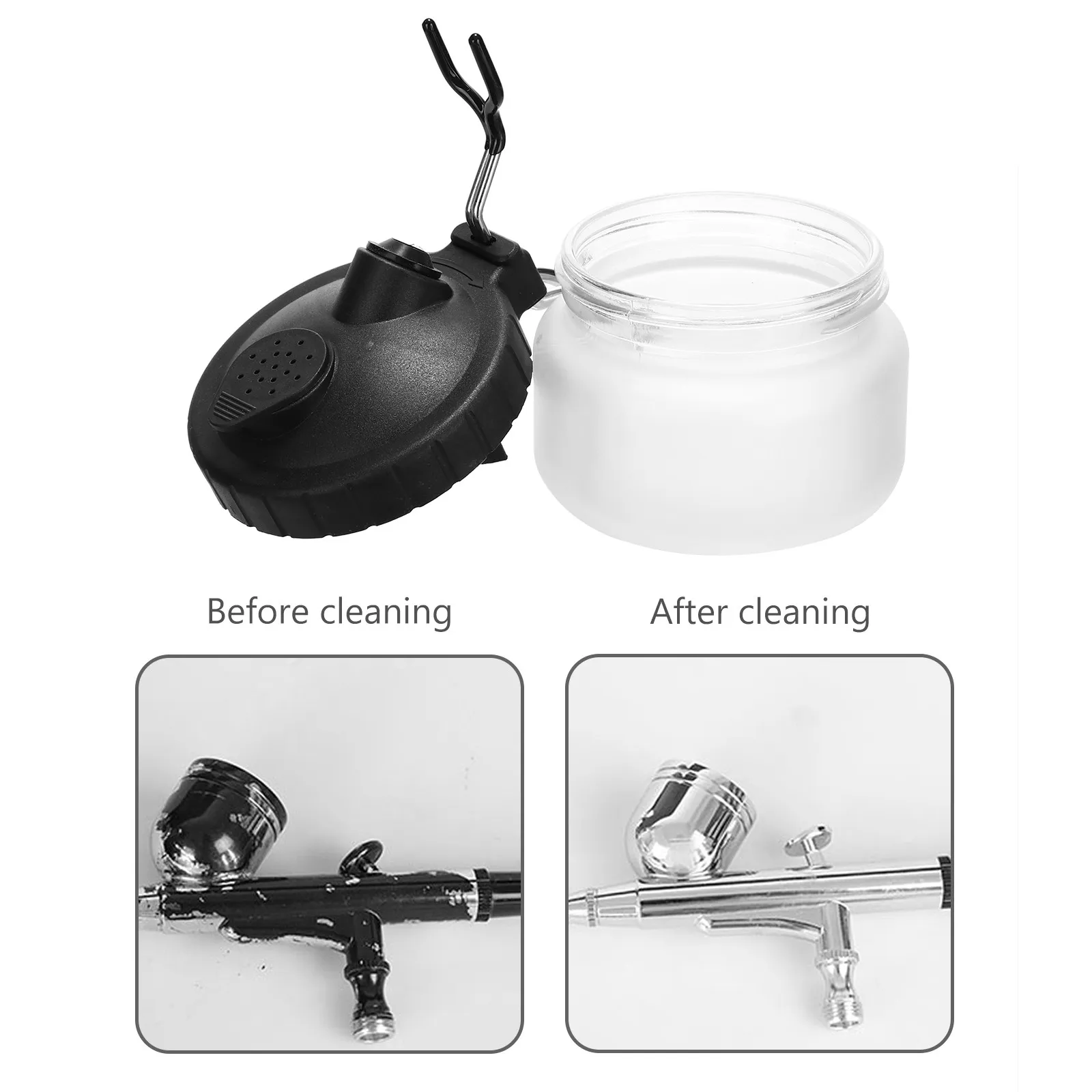 1Pcs Premium Airbrush Cleaning Kettle for Spray Pen Nozzle Unclogging Dried Paint Debris Removal Multi-Color Painting Tool
1Pcs Premium Airbrush Cleaning Kettle for Spray Pen Nozzle Unclogging Dried Paint Debris Removal Multi-Color Painting Tool