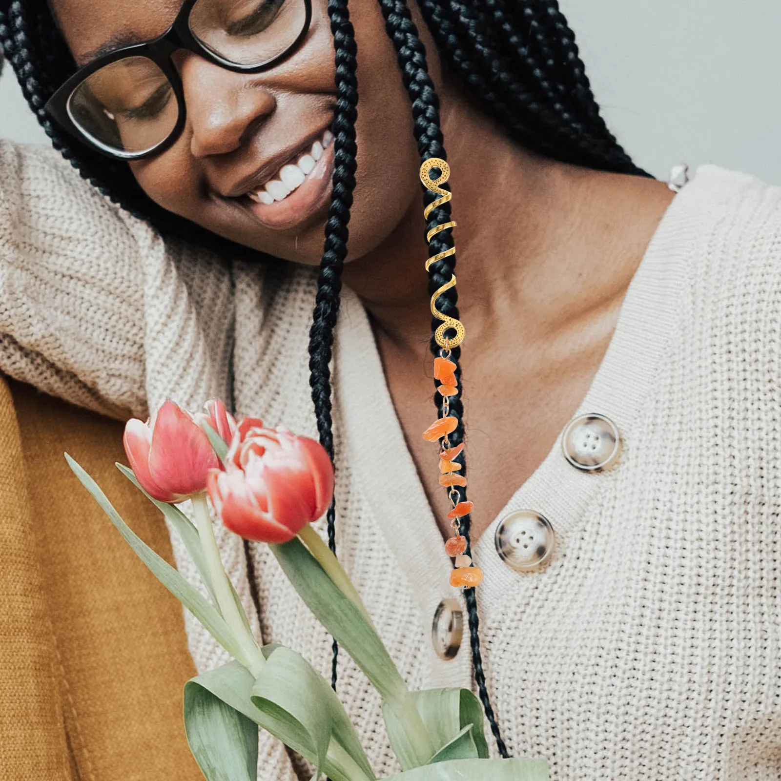 6Pcs Braided Hair Accessories Stone Pendant Dreadlock Jewelry Set Hair Charms for Birthday Gift Prom Photo Shoot Holiday Events
6Pcs Braided Hair Accessories Stone Pendant Dreadlock Jewelry Set Hair Charms for Birthday Gift Prom Photo Shoot Holiday Events