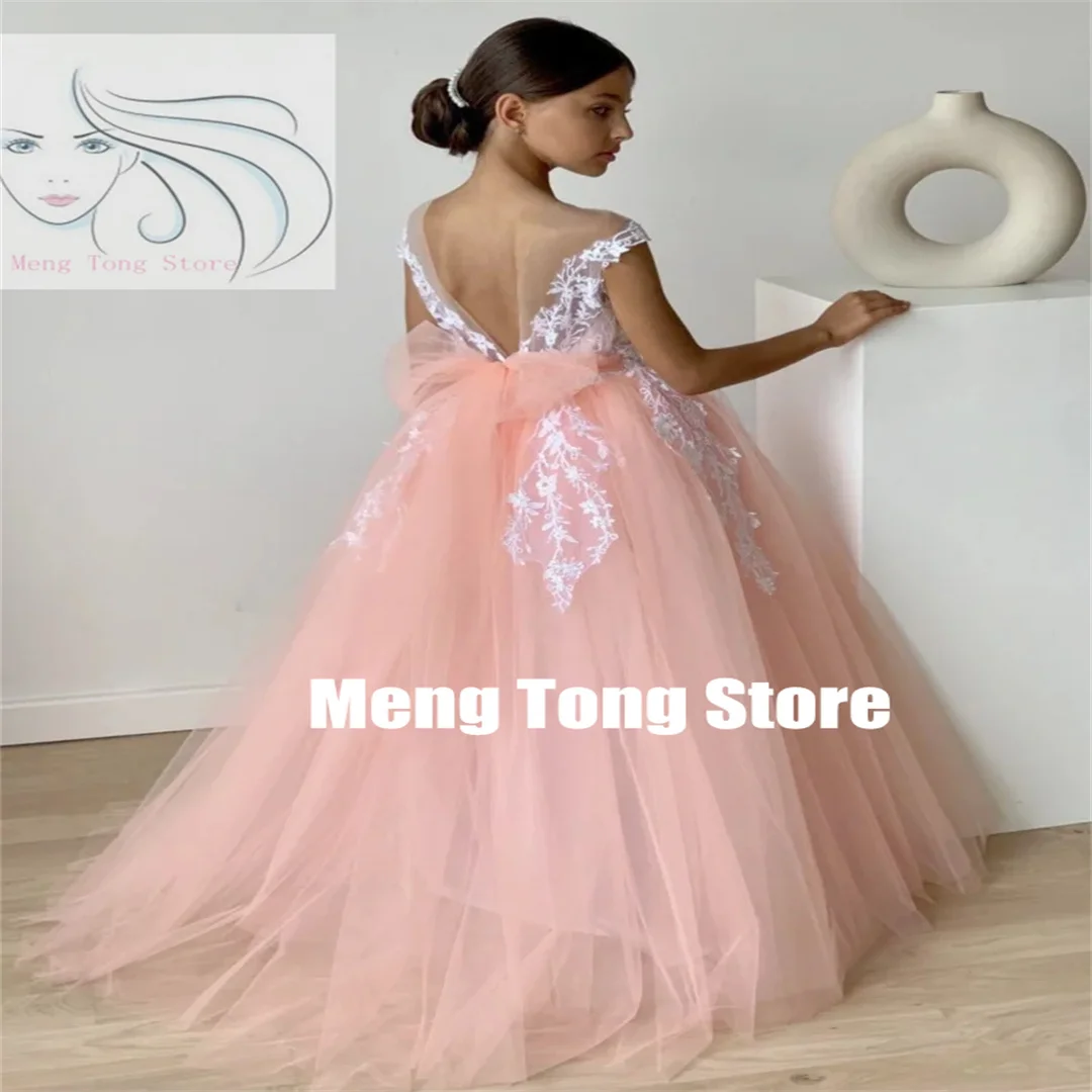 Customized Flower Girl Dresses Tulle White Pattern Appliques With Bow Sleeveless For Wedding Birthday Party First Communion Gown
Customized Flower Girl Dresses Tulle White Pattern Appliques With Bow Sleeveless For Wedding Birthday Party First Communion Gown