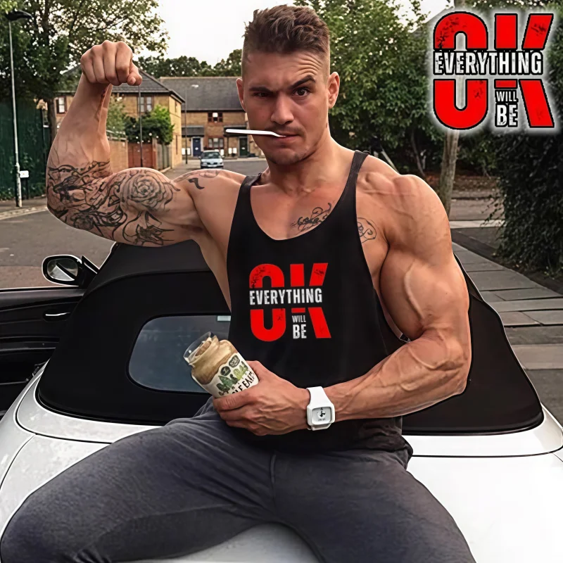 Gym Fitness Stringer Tank Men's, Racerback Thin Strap, Breathable for Exercise, Suitable for Weightlifting, Bodybuilding & Daily
Gym Fitness Stringer Tank Men's, Racerback Thin Strap, Breathable for Exercise, Suitable for Weightlifting, Bodybuilding & Daily