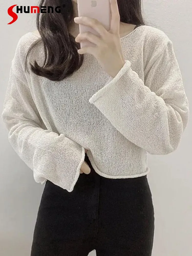 Women's 2024 Summer New Chic Elegant Off-the-shoulder Casual Sun-protect Thin Ice Silk Sweater Versatile Solid Color Knitted Top
Women's 2024 Summer New Chic Elegant Off-the-shoulder Casual Sun-protect Thin Ice Silk Sweater Versatile Solid Color Knitted Top