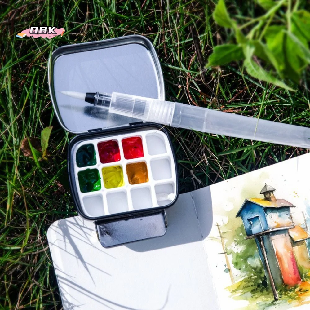Portable 12/24 Grids Watercolor Box Iron Travel Watercolor Paint Box Outdoor Empty Paint Pigment Box With Clip Art Accessories
Portable 12/24 Grids Watercolor Box Iron Travel Watercolor Paint Box Outdoor Empty Paint Pigment Box With Clip Art Accessories