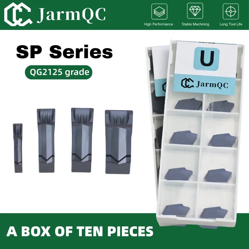 JarmQC SP200 SP300 SP400 SP500 SP600 10PCS Grooving Blade Slotting Blade for Carbide Grooving Inserts Parting Slot Cutter Tool
JarmQC SP200 SP300 SP400 SP500 SP600 10PCS Grooving Blade Slotting Blade for Carbide Grooving Inserts Parting Slot Cutter Tool