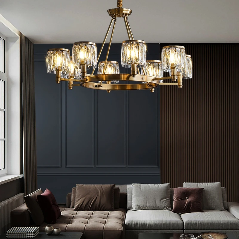 American Crystal Pendant Lights Kitchen Island Modern Led Chandelier Light For Living Room Dining Ceiling Hanging Lamp
American Crystal Pendant Lights Kitchen Island Modern Led Chandelier Light For Living Room Dining Ceiling Hanging Lamp