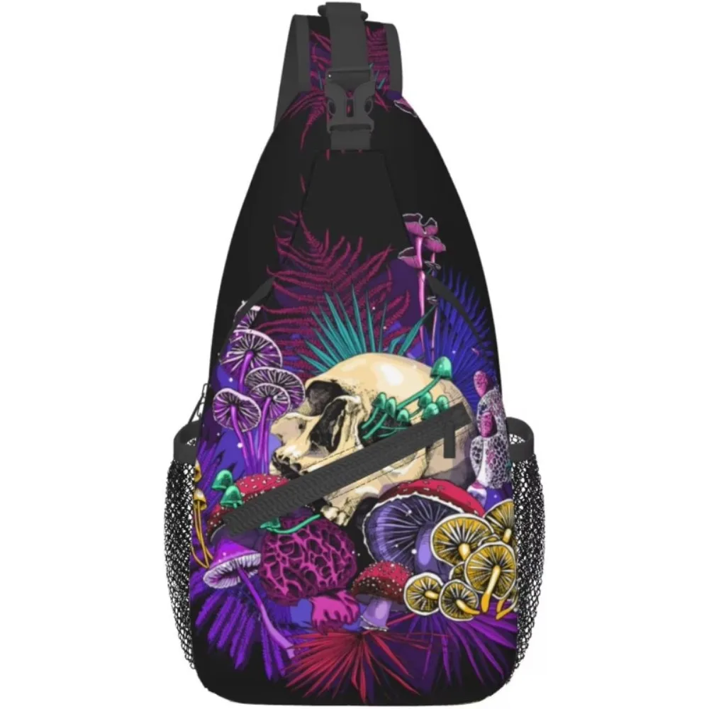 Mushroom Skull Sling Backpack Travel Sling Bag Casual Shoulder Daypack Waterproof Sport Climbing Runners
Mushroom Skull Sling Backpack Travel Sling Bag Casual Shoulder Daypack Waterproof Sport Climbing Runners
