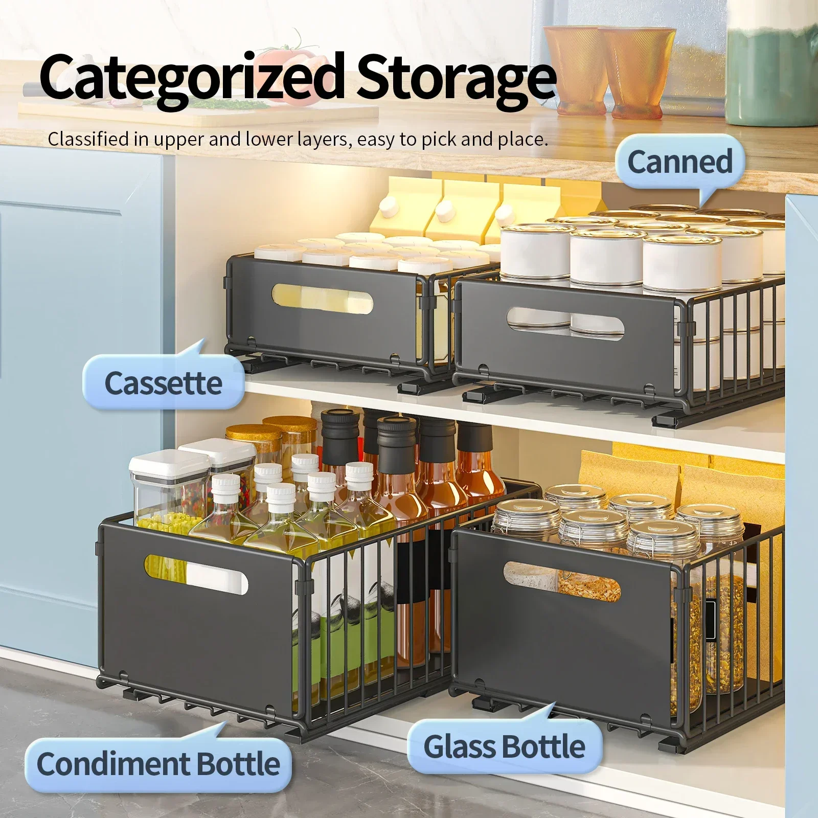 Кухонная полка для хранения, выдвижной органайзер для шкафа, выдвижной ящик, лоток для хранения, бутылка для приправ, стеллаж для хранения специй, кухонный органайзер
Кухонная полка для хранения, выдвижной органайзер для шкафа, выдвижной ящик, лоток для хранения, бутылка для приправ, стеллаж для хранения специй, кухонный органайзер