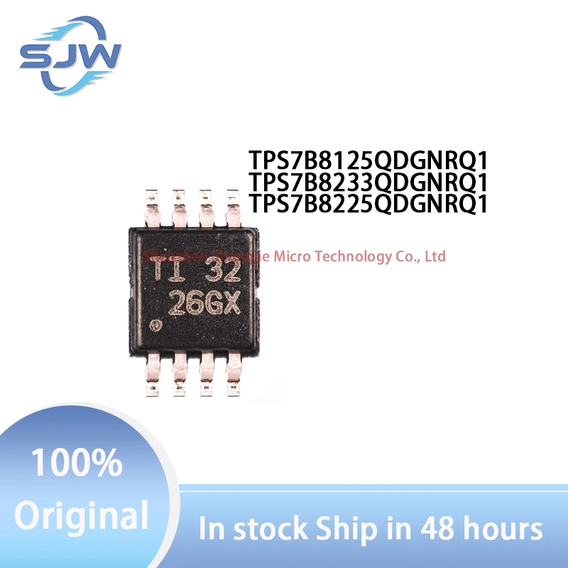 TPS7B8125QDGNRQ1 TPS7B8233QDGNRQ1 TPS7B8225QDGNRQ1 Screen printing 26GX 1GGX 1QFX encapsulation HVSSOP8 Linear regulator chip
TPS7B8125QDGNRQ1 TPS7B8233QDGNRQ1 TPS7B8225QDGNRQ1 Screen printing 26GX 1GGX 1QFX encapsulation HVSSOP8 Linear regulator chip