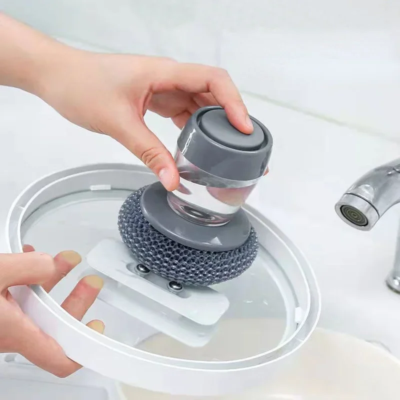 Automatic Soap Dispensing Cleaning Brush Liquid Adding Push-type Soap Dispensing Pot Dish Washing Brush Cleaner for Kitchen
Automatic Soap Dispensing Cleaning Brush Liquid Adding Push-type Soap Dispensing Pot Dish Washing Brush Cleaner for Kitchen