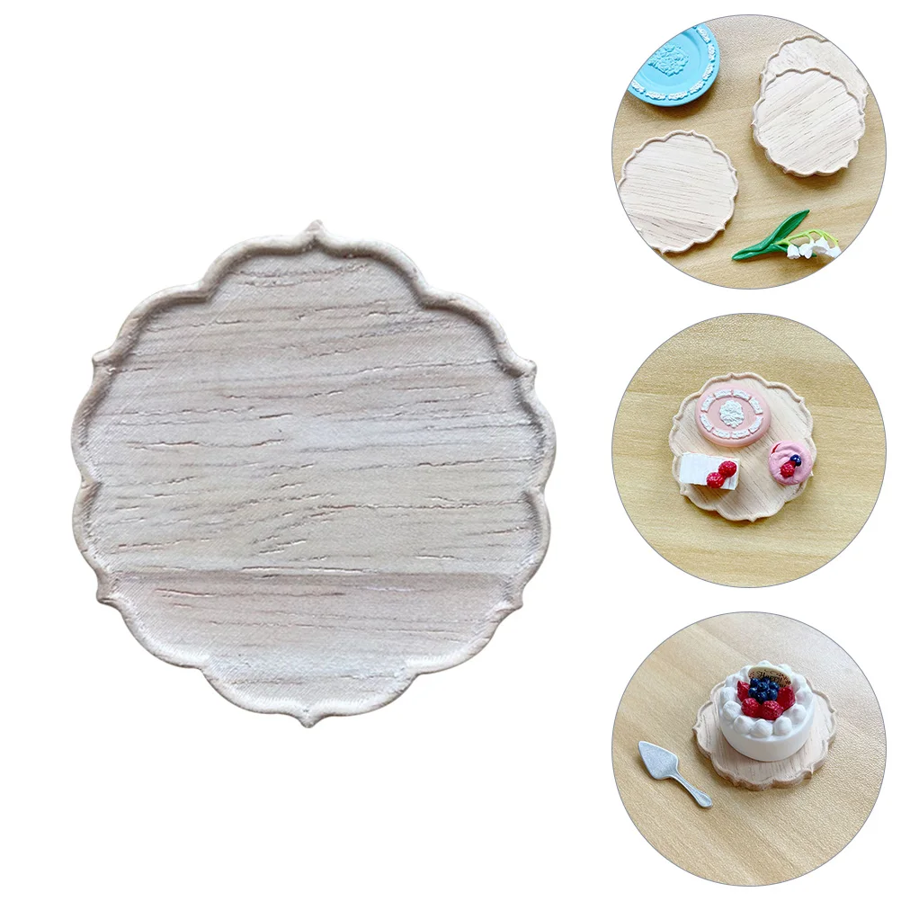 Mini Wooden Tray Props Dollhouse Lunch Food Trays Decor Accessories Flower Shape Miniature Realistic Craftsmanship
Mini Wooden Tray Props Dollhouse Lunch Food Trays Decor Accessories Flower Shape Miniature Realistic Craftsmanship