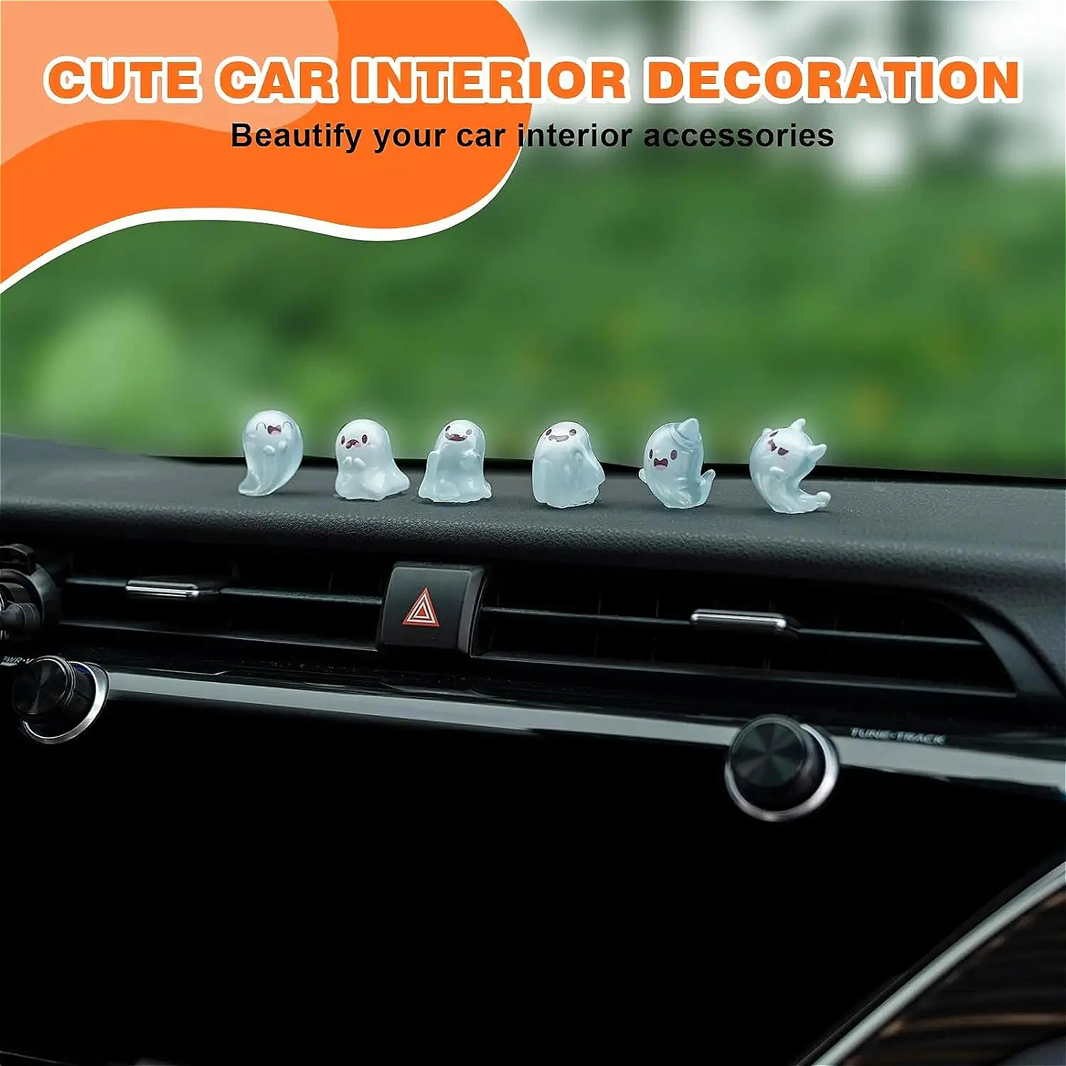 6PCS Halloween Glow Ghost Car Decor Set, Luminous Dashboard & Rearview Mirror Ornaments for Home Office Auto
6PCS Halloween Glow Ghost Car Decor Set, Luminous Dashboard & Rearview Mirror Ornaments for Home Office Auto