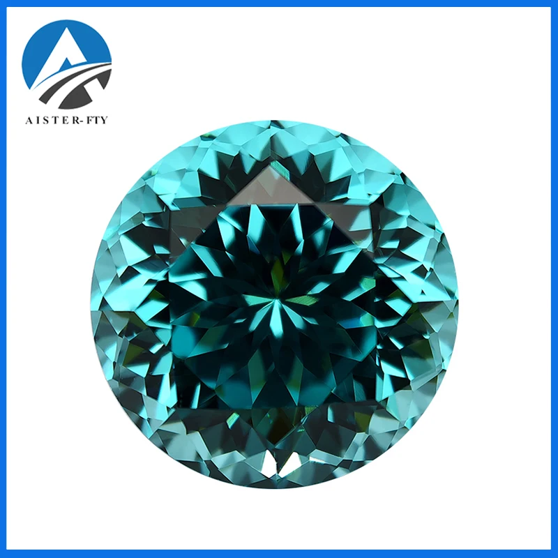 Neon Blue Lab Grown Paraiba Gemstone Round Cut Synthetic Sapphire Gemstones Loose Precious Stones
Neon Blue Lab Grown Paraiba Gemstone Round Cut Synthetic Sapphire Gemstones Loose Precious Stones