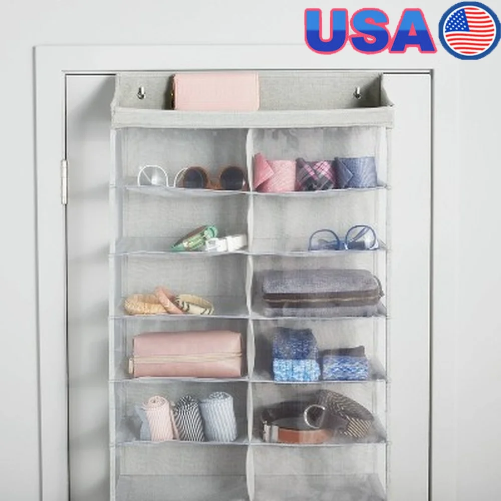 Over The Door 26 Shelf Mesh Shoe Organizer Light Gray Hanging Shoe Storage Closet Organizer Holds 13 Pairs
Over The Door 26 Shelf Mesh Shoe Organizer Light Gray Hanging Shoe Storage Closet Organizer Holds 13 Pairs
