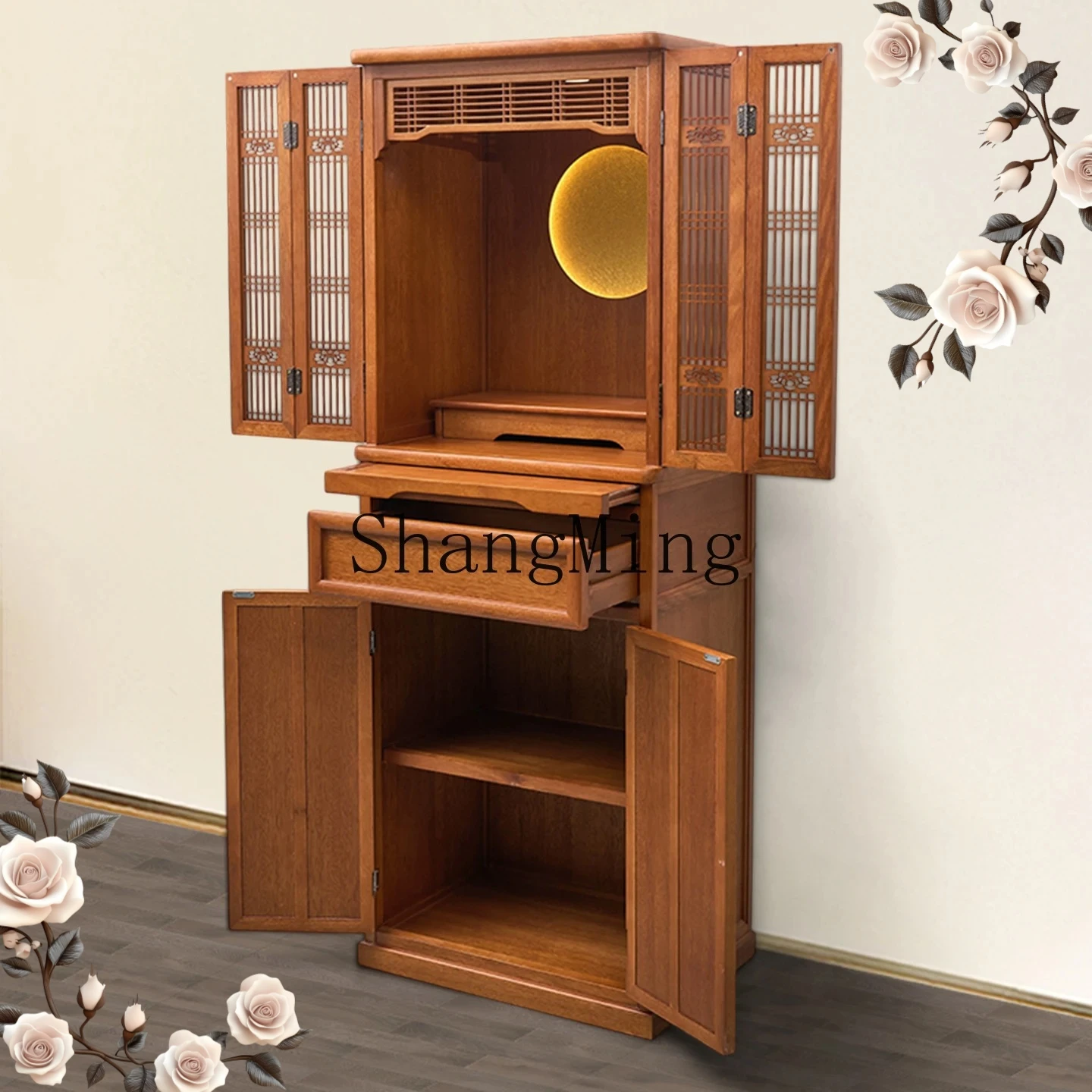 FG shrine table for household use Modern minimalist style Chinese solid wood shrine vertical cabinet Guanyin Buddha cabinet
FG shrine table for household use Modern minimalist style Chinese solid wood shrine vertical cabinet Guanyin Buddha cabinet