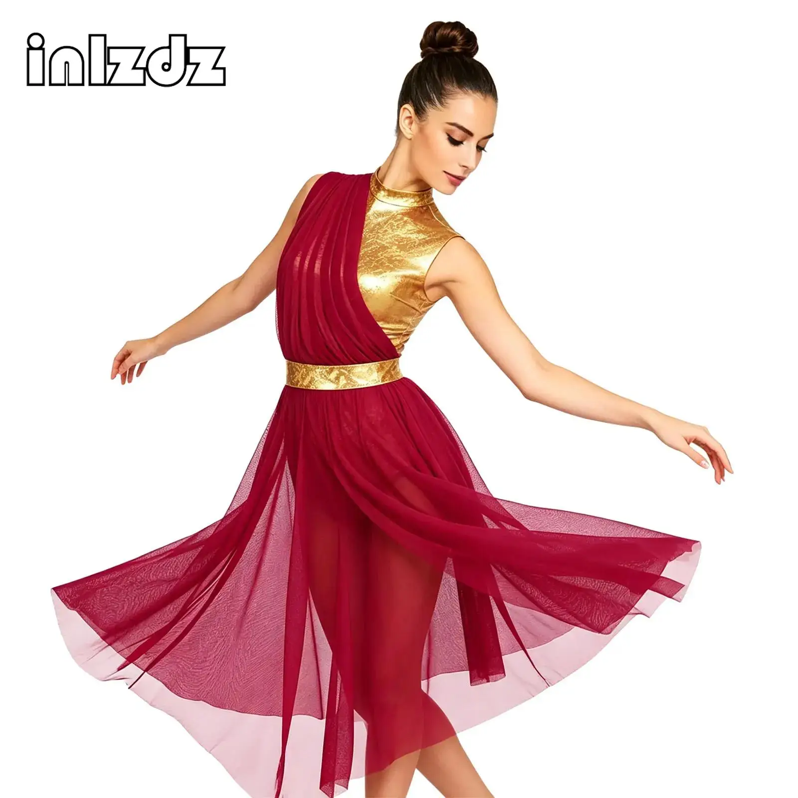 Liturgical Worship Praise Lyrical Dance Dress for Women Shiny Sequin Split Sheer Mesh Modern Ballet Competition Skirted Leotard
Liturgical Worship Praise Lyrical Dance Dress for Women Shiny Sequin Split Sheer Mesh Modern Ballet Competition Skirted Leotard