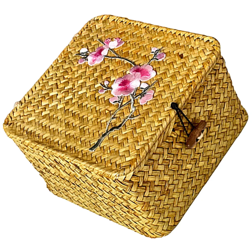 Makeup Box Decorative Storage Basket Woven Baskets Boxes Wicker Vintage Household Outdoor
Makeup Box Decorative Storage Basket Woven Baskets Boxes Wicker Vintage Household Outdoor