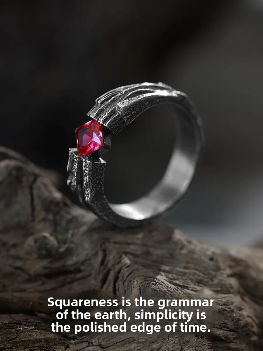 Original Y223 Silver Ring Red Ruby Unisex Couple Rings 999 Pure Silver Men's Ankle Silver Fashionable Customizable Engraving
Original Y223 Silver Ring Red Ruby Unisex Couple Rings 999 Pure Silver Men's Ankle Silver Fashionable Customizable Engraving