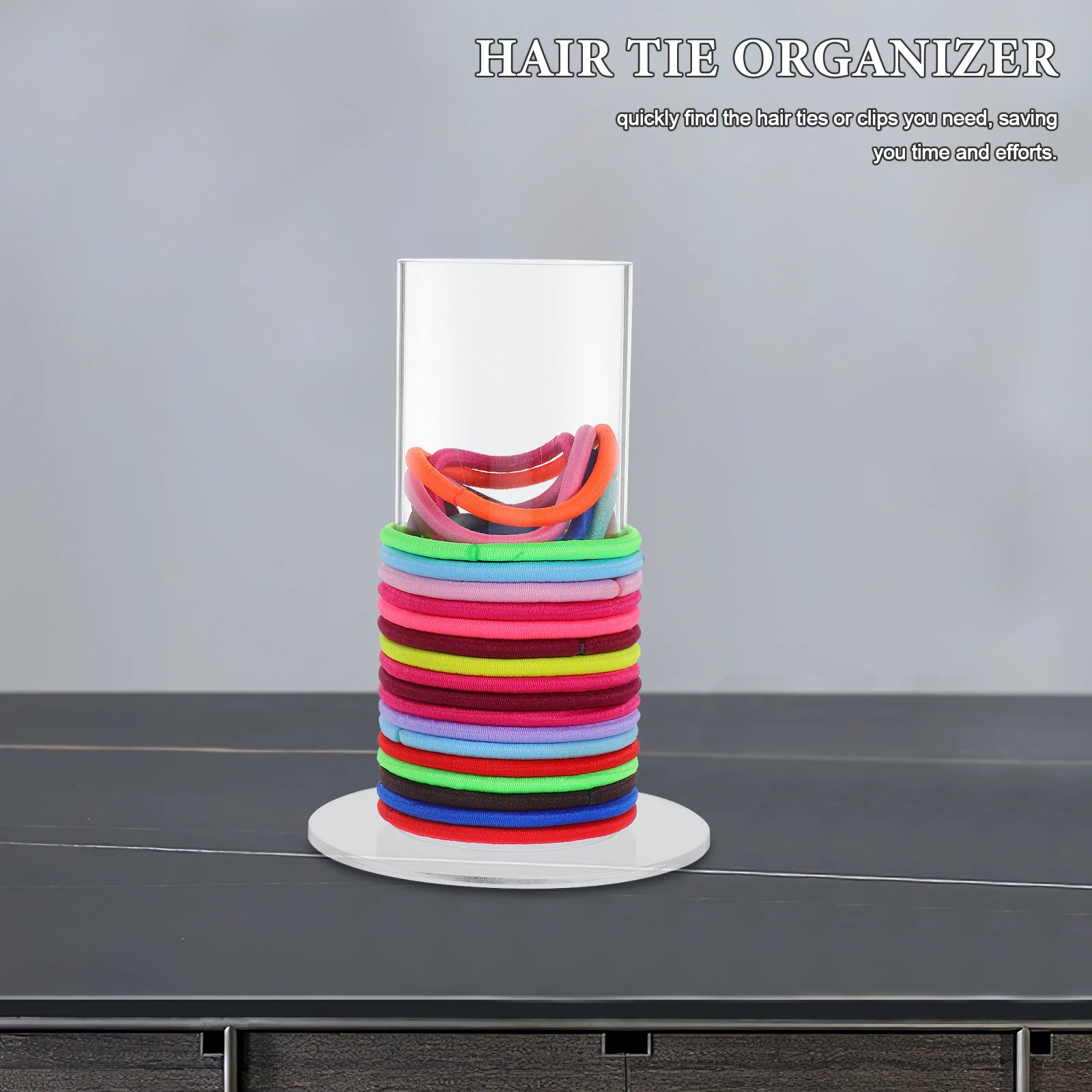 Clear Acrylic Scrunchie Holder For Hair Ties Headbands Bracelets Display Stand Organizer Vertical Storage Rack Home Decor Use
Clear Acrylic Scrunchie Holder For Hair Ties Headbands Bracelets Display Stand Organizer Vertical Storage Rack Home Decor Use