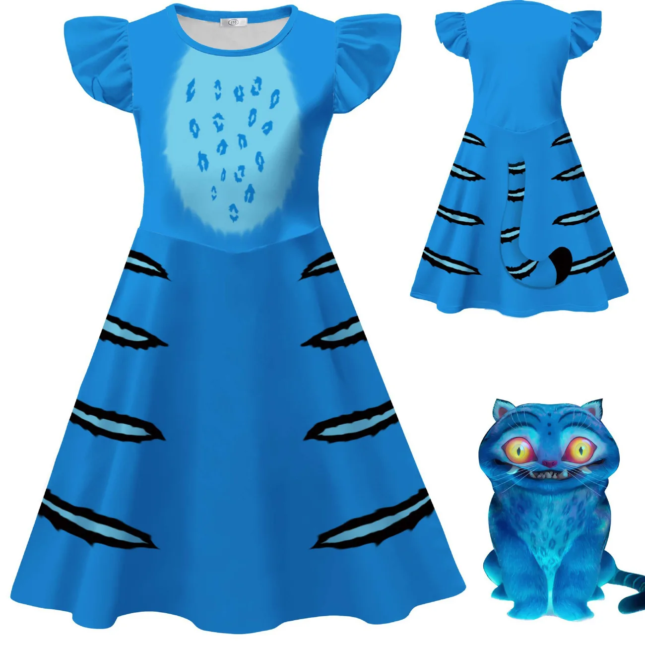 K-POP Demon Hunters Cosplay Costume Girl Group Messenger Cat Blue Tiger Printed Princess Dress Halloween Anime Cosplay Clothes
K-POP Demon Hunters Cosplay Costume Girl Group Messenger Cat Blue Tiger Printed Princess Dress Halloween Anime Cosplay Clothes