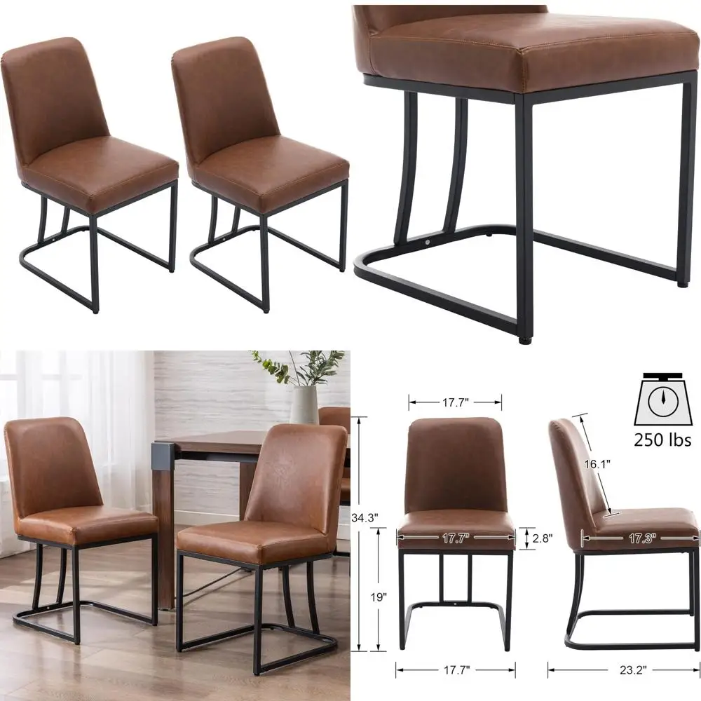 Современные обеденные стулья середины века: обитые искусственной кожей с черными металлическими каркасами для образцов дома и ресторана.
Современные обеденные стулья середины века: обитые искусственной кожей с черными металлическими каркасами для образцов дома и ресторана.