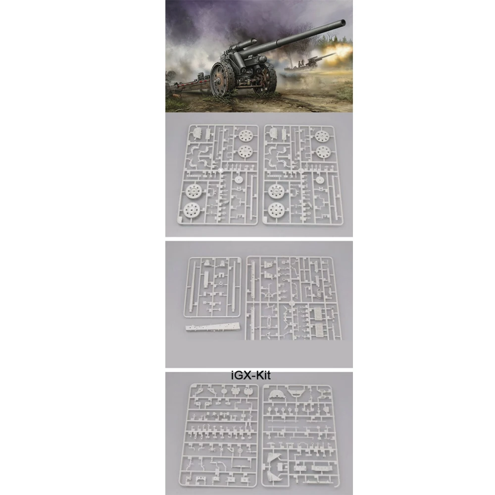 Trumpeter 02305 1/35 Scale 10CM s.K K18 Cannon Artillery Gift Plastic Assembly Model Toy Building Kit
Trumpeter 02305 1/35 Scale 10CM s.K K18 Cannon Artillery Gift Plastic Assembly Model Toy Building Kit