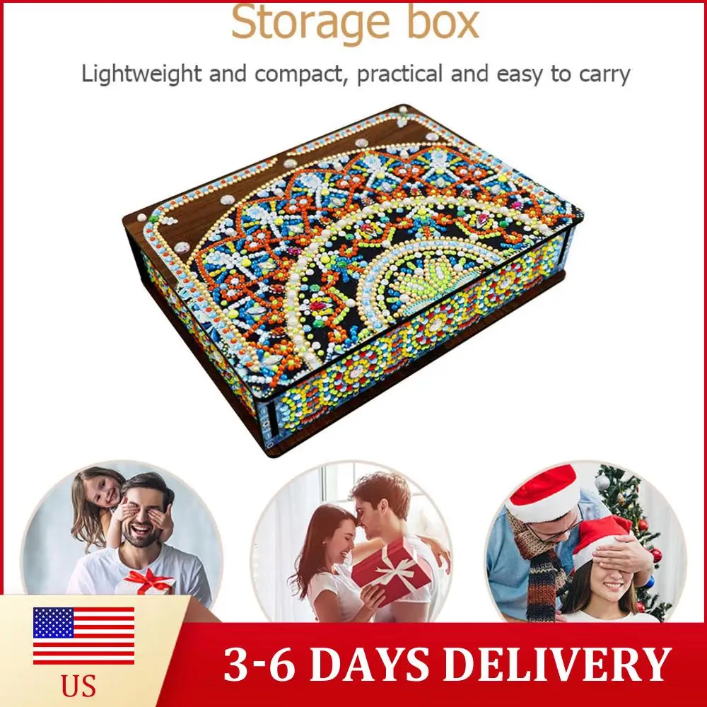 Классическая шкатулка для хранения украшений с алмазной мозаикой в форме мандалы, деревянный органайзер для алмазной вышивки, коробка для мозаики DIY
Классическая шкатулка для хранения украшений с алмазной мозаикой в форме мандалы, деревянный органайзер для алмазной вышивки, коробка для мозаики DIY