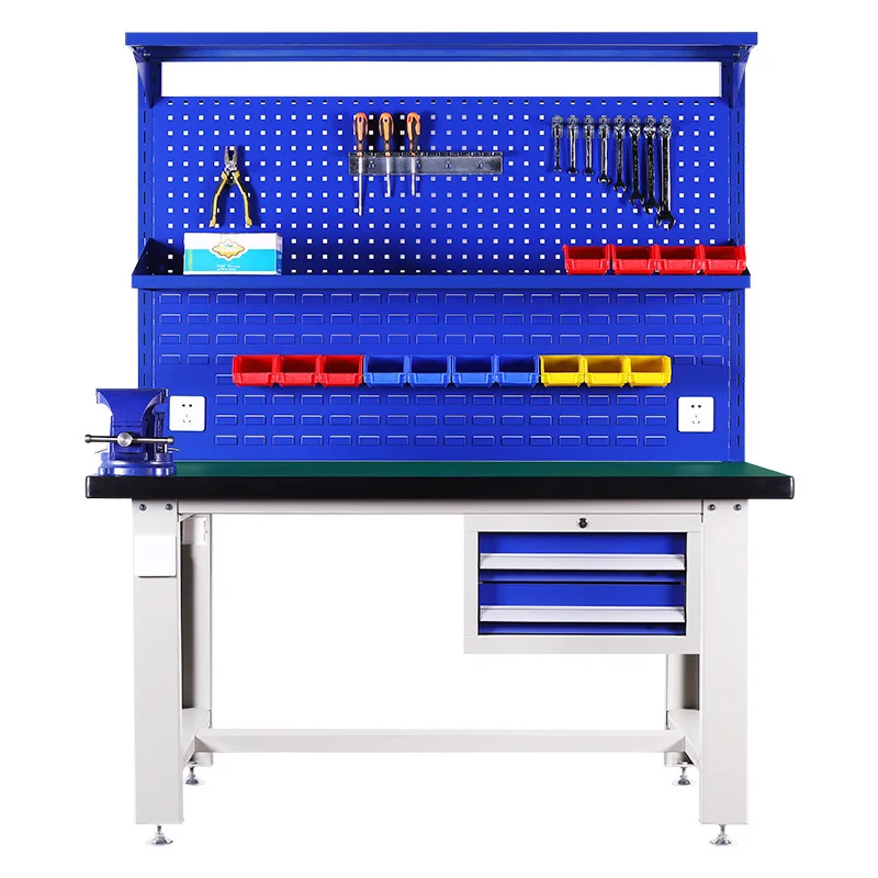 Heavy-duty fitter workbench Experimental model of stainless steel fitter workbench anti-static workbench
Heavy-duty fitter workbench Experimental model of stainless steel fitter workbench anti-static workbench