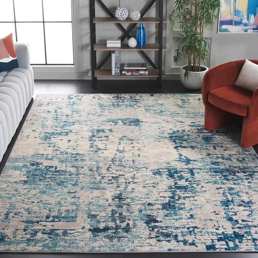 X-Large Ivory & Turquoise Area Rug - 10' x 14', Non-Shedding, Easy Care, Perfect for High Traffic Living Spaces
X-Large Ivory & Turquoise Area Rug - 10' x 14', Non-Shedding, Easy Care, Perfect for High Traffic Living Spaces