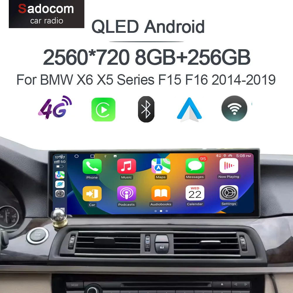 14.9" Wireless Carplay Android 13.0 8G+256G 8Core GPS Car radio Player Multimedia Wifi For BMW X5 F15 X6 F16 2014-2017 NBT EVO
14.9" Wireless Carplay Android 13.0 8G+256G 8Core GPS Car radio Player Multimedia Wifi For BMW X5 F15 X6 F16 2014-2017 NBT EVO