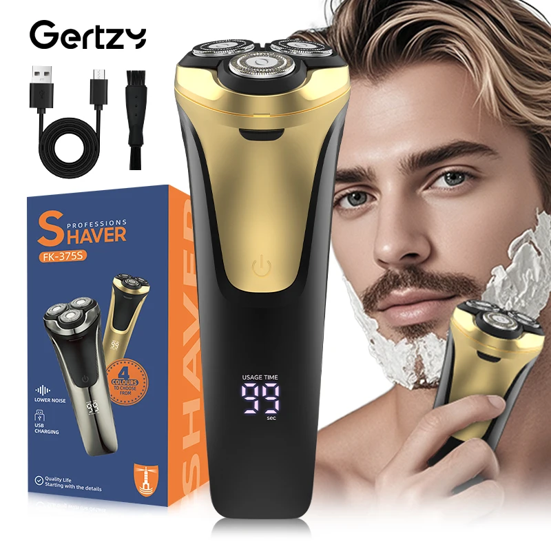 3D Rotating Men's Electric Shaver, USB Charging Float, LED Display Screen, Stainless Steel Blade
3D Rotating Men's Electric Shaver, USB Charging Float, LED Display Screen, Stainless Steel Blade