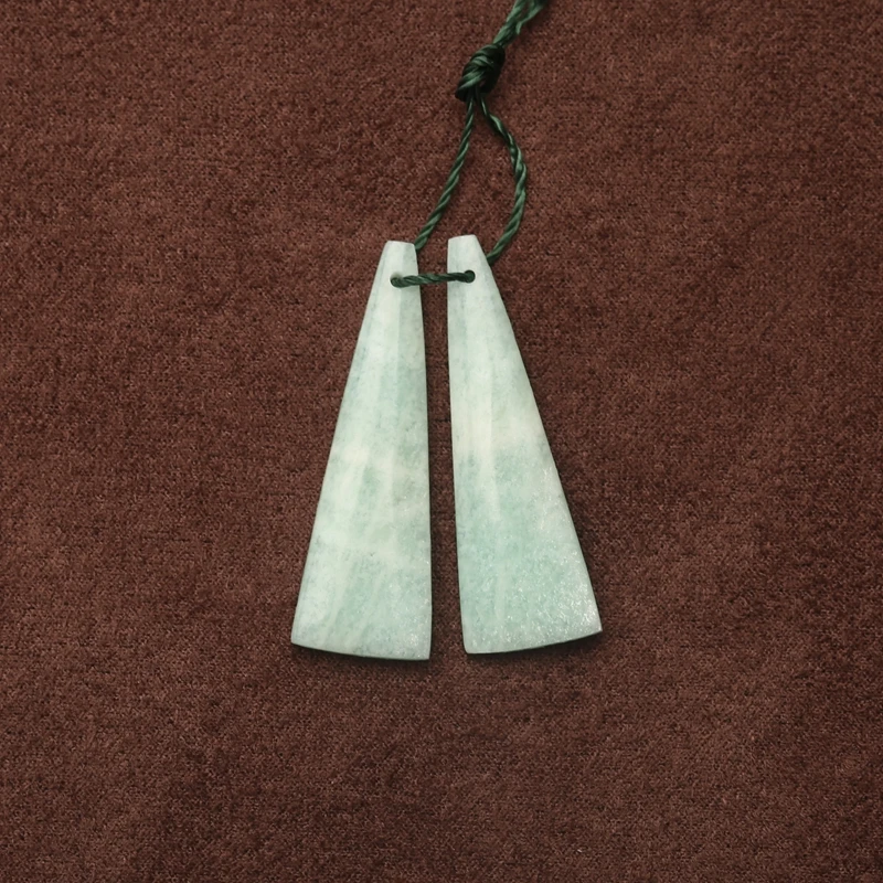 Natural Amazonite Gemstone Earring Beads Specimens for Jewelry Making 34x12x4mm 3.7g
Natural Amazonite Gemstone Earring Beads Specimens for Jewelry Making 34x12x4mm 3.7g