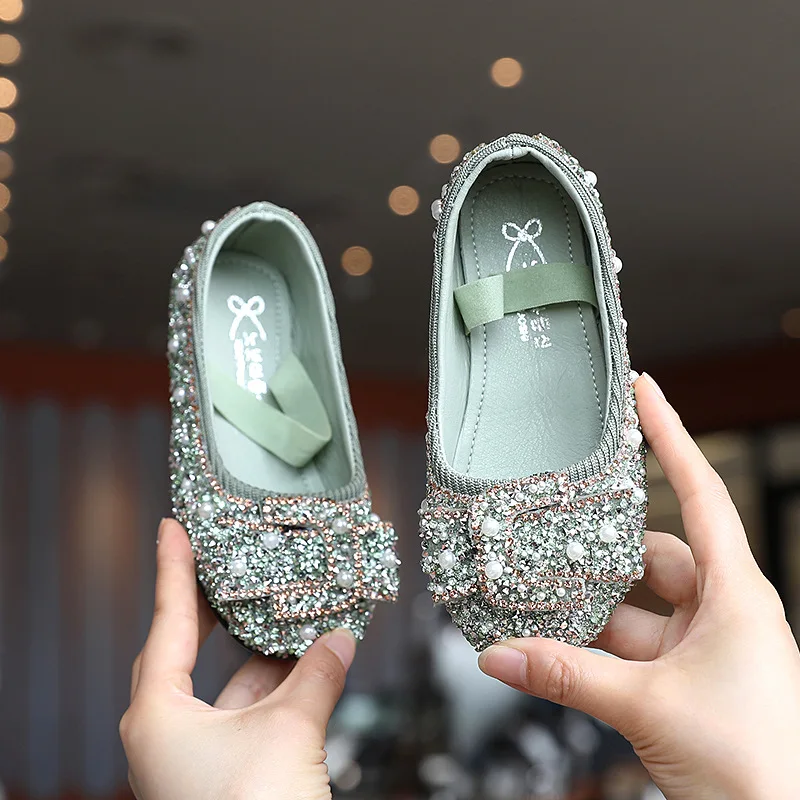 Children's Fashion Shoes For Girls Medium Big Kids Dress Shoes With Rhinestone Crystal Flats Pearls Princess Wedding Party Shoes
Children's Fashion Shoes For Girls Medium Big Kids Dress Shoes With Rhinestone Crystal Flats Pearls Princess Wedding Party Shoes
