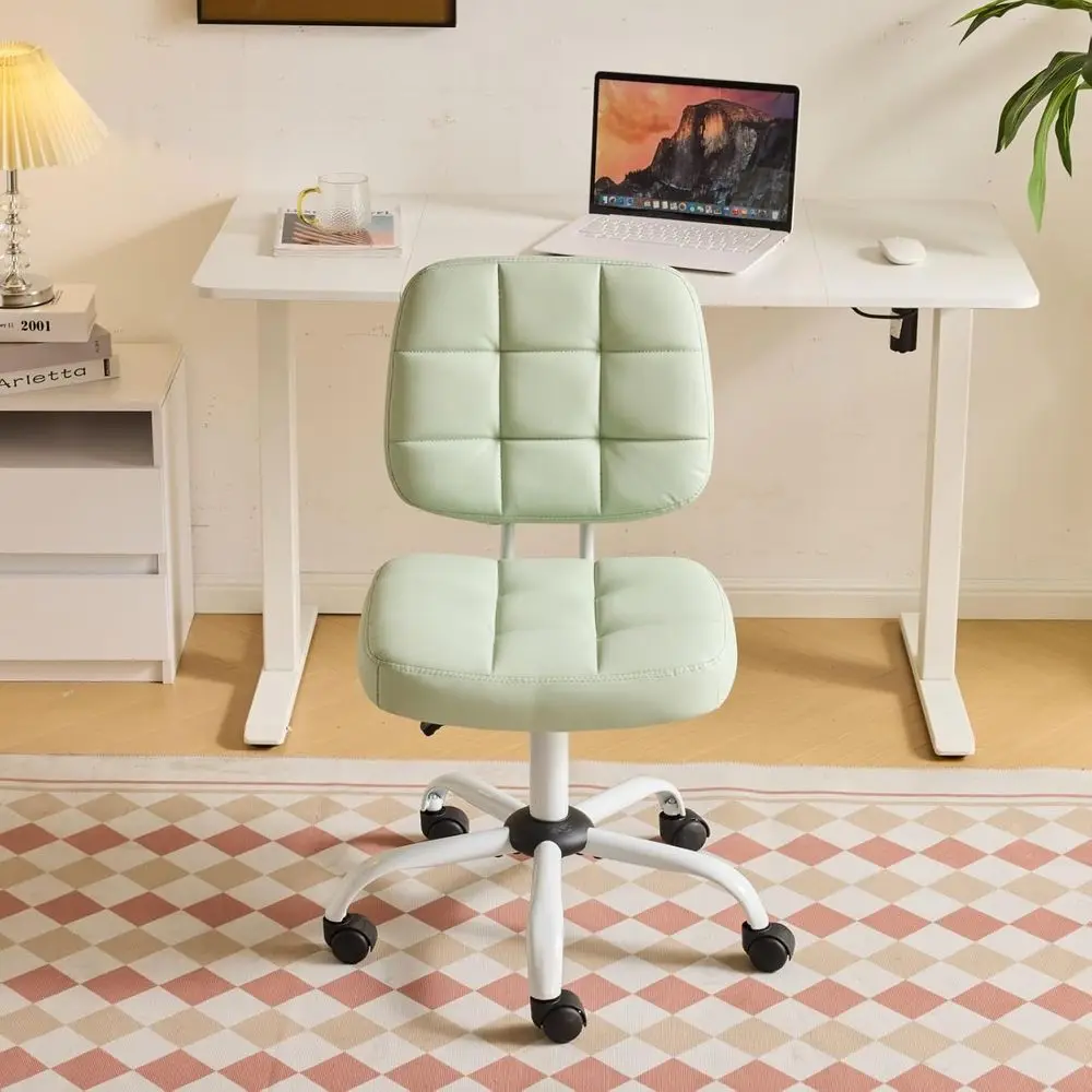 Compact Small Desk Chair, Cute ArmlChair with Wheels, Vanity Chair with Low Back, Height Adjustable Task Chair or Small Spaces
Compact Small Desk Chair, Cute ArmlChair with Wheels, Vanity Chair with Low Back, Height Adjustable Task Chair or Small Spaces