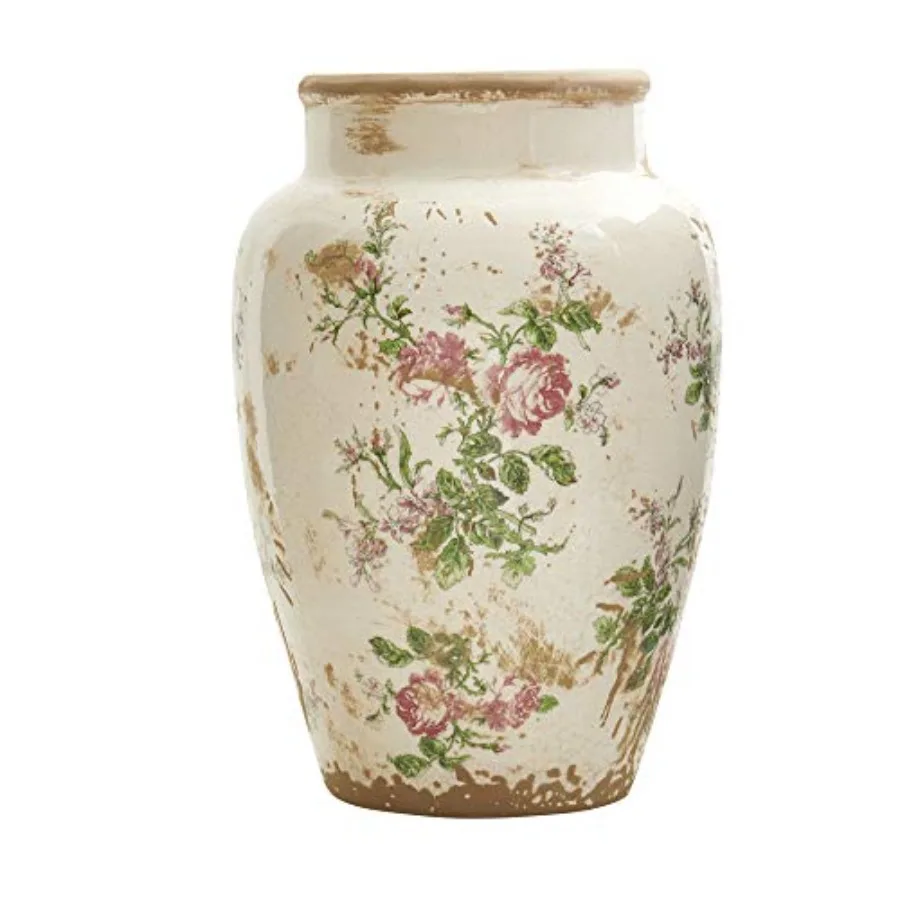 12.5in. Tuscan Ceramic Floral Print Vase
12.5in. Tuscan Ceramic Floral Print Vase