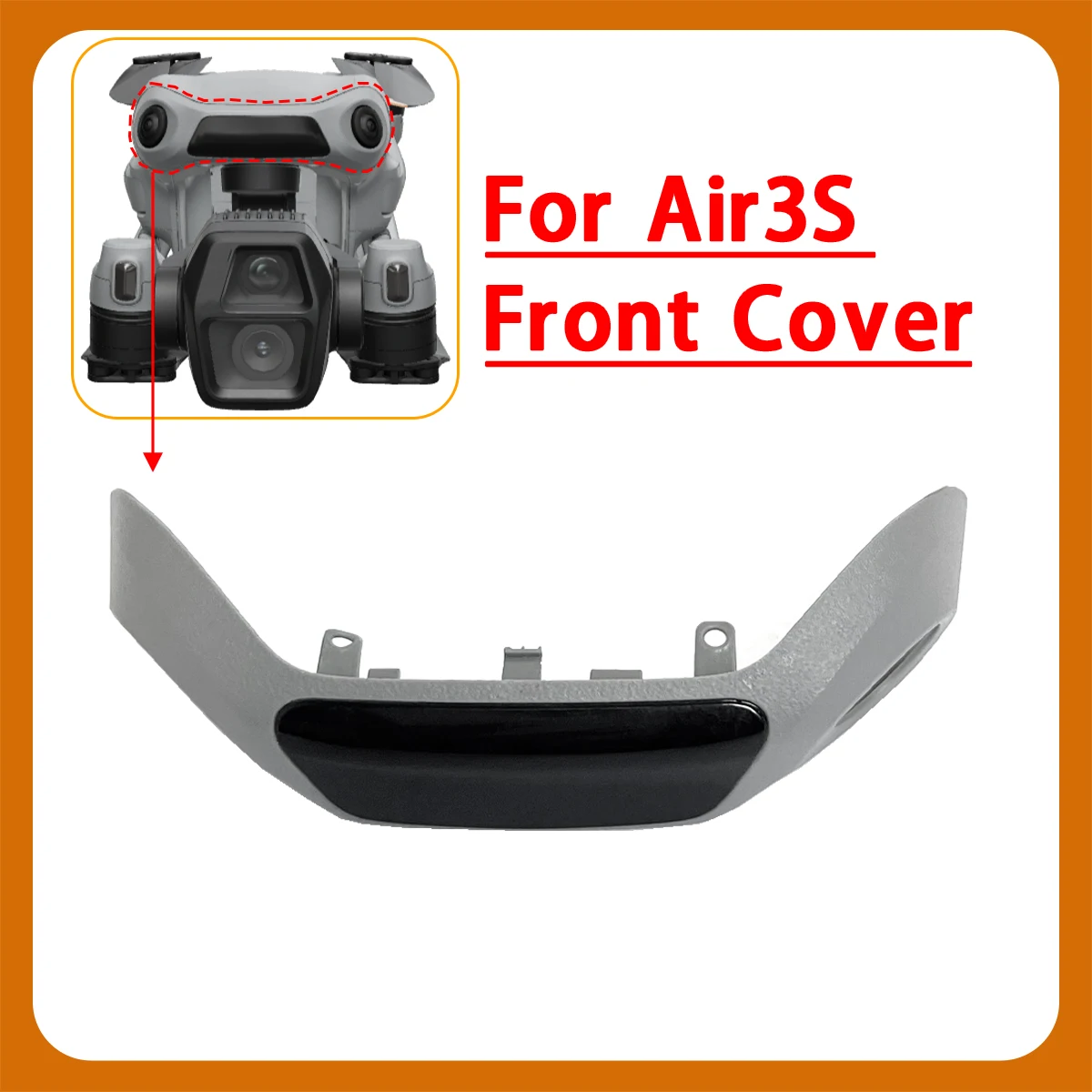 Cover plate for AIR 3S front vision radar, wholesale discount, suitable for DJI AIR3S
Cover plate for AIR 3S front vision radar, wholesale discount, suitable for DJI AIR3S